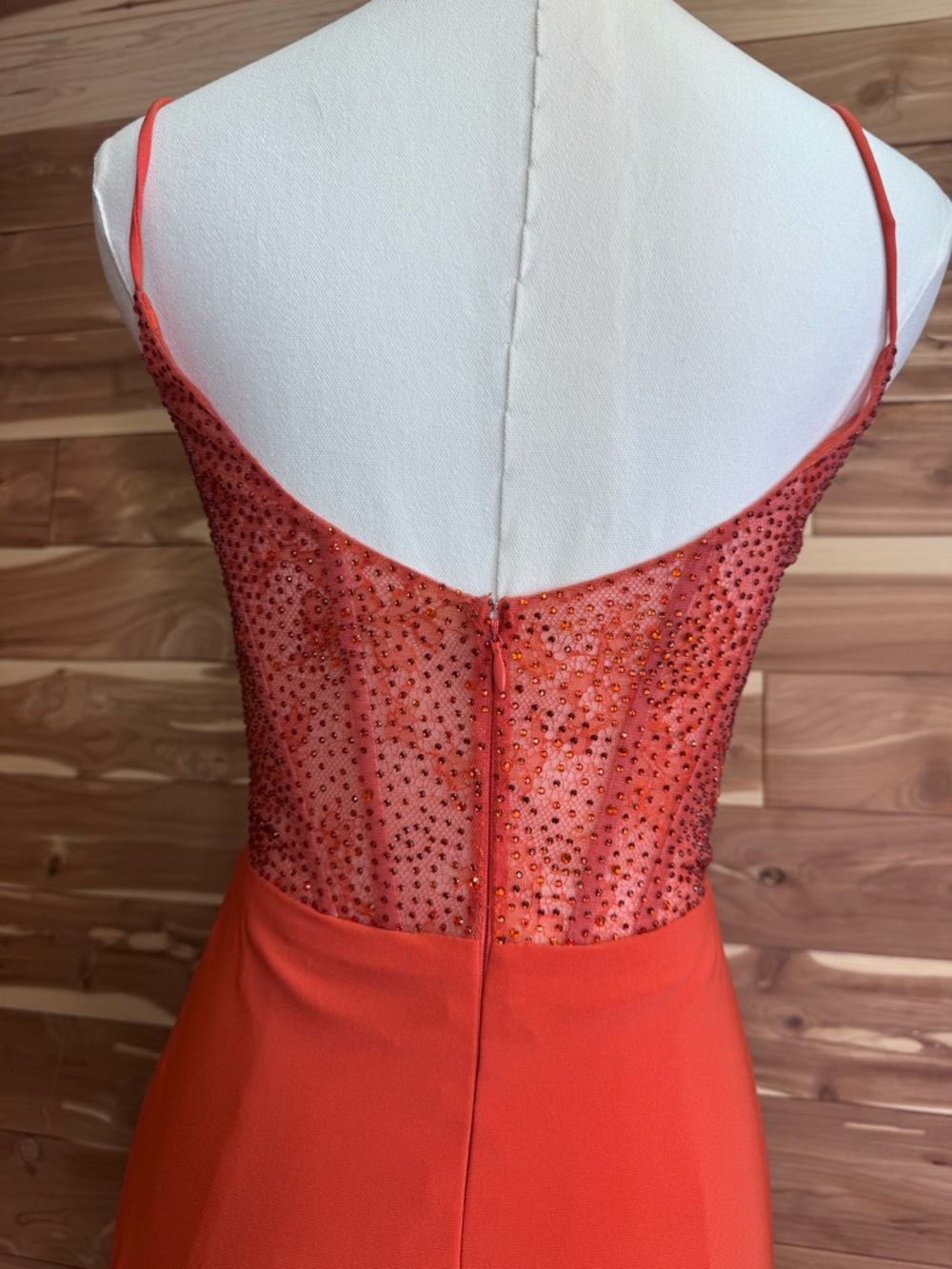 Mac Duggal Sunset Goddess Rhinestone Corset Gown NWT Size 0/4 - Picture 12 of 15